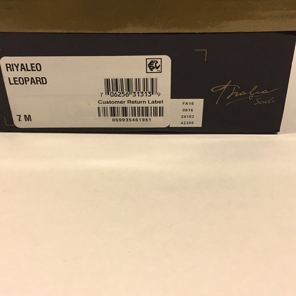 New in Box  Thalia Sodi Riyaleo Leopard low wedge SLIP ON - Picture 6 of 6